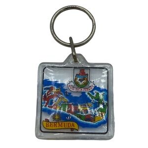 Vintage Bermuda Island Travel Exotic Keychain